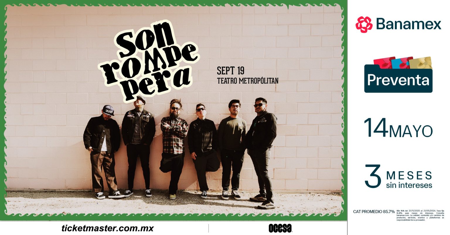 Son Rompe Pera en Teatro Metropólitan.