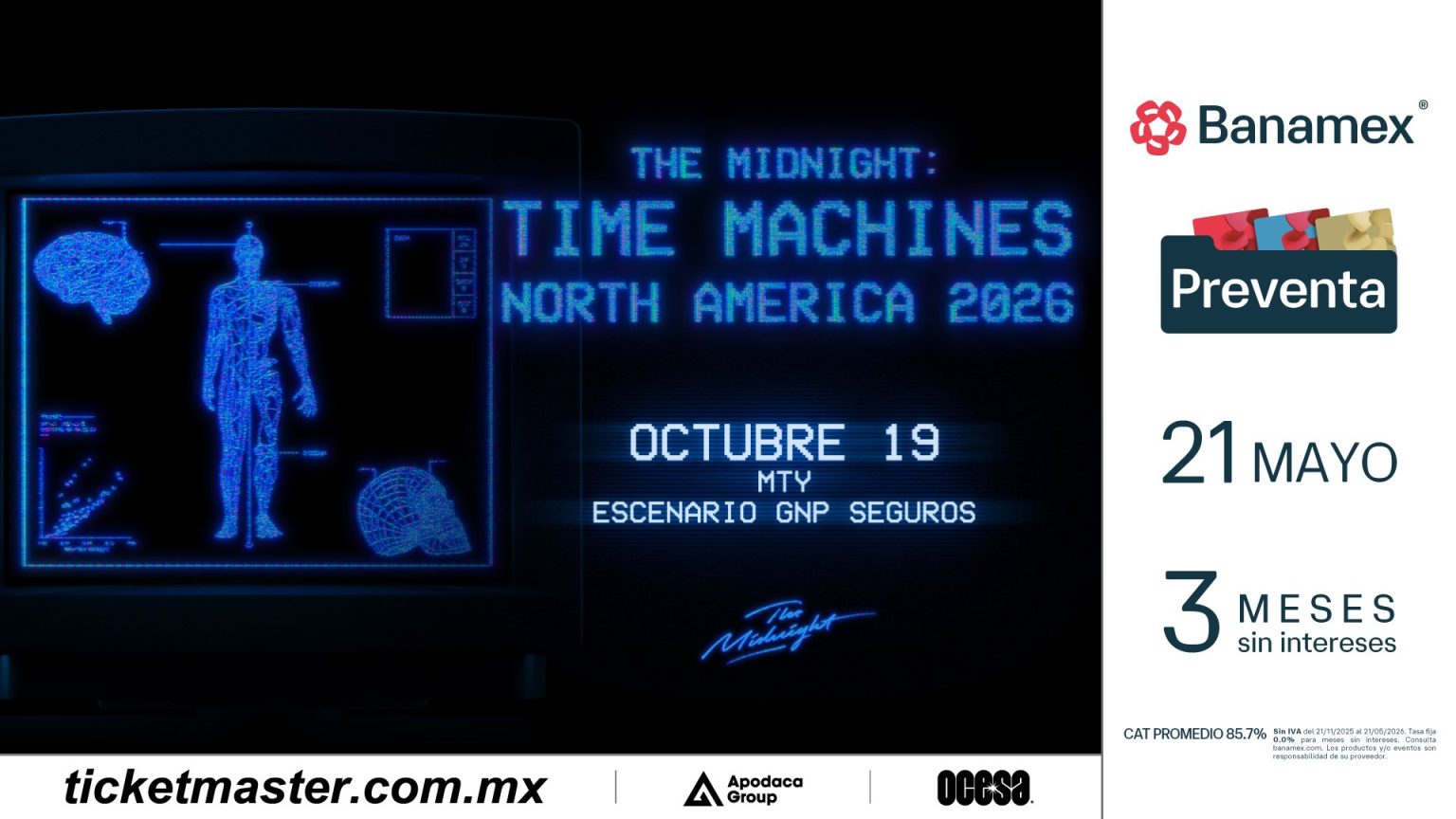 The Midnight en Monterrey.